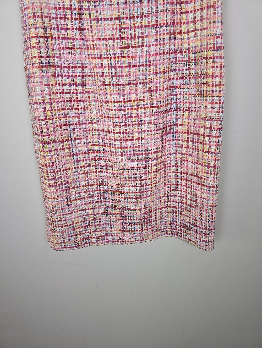 Talbots Pink Multi Ribbon Tweed Shift Dress Size 10 NWT - Picture 6 of 12